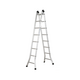 Thang gấp 2 đoạn khóa tự động 16 bậc Advindeq B2-165