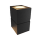Black shell wall lamp 2x12W LWA0150B-BK Kingle