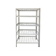 White mesh shelf 5 floors 91cm CSPS VNSV091A5BT1