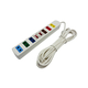 Ổ cắm điện 6 ổ cắm 2 công tắc dây 5m LiOA 6S5W