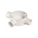 3-way round junction box, 16mm Dien Quang DQ CA 3JB16N 10 (no cover)