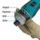 Máy siết bu lông pin 18V Makita DTP141Z không pin và sạc