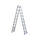 Thang nhôm chữ A rút gọn đơn 2x9 bậc Advindeq ADT709B