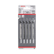 Set of 5 jigsaw blades for wood T 308 BO BOSCH 2608663868