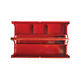 Hộp đựng dụng cụ 3 ngăn màu đỏ 17.71x7.87x6.29cm Mitsana 06151-MSN-0012