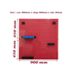 Red Pegboard Double Mesh Panels with Hanging Accessories FABINA FBNVL9090RPK - 2 Panels