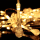 5m long decorative LED string lights, 20 teardrop shaped battery operated bulbs