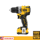 Dewalt DCD701D2-KR 12V cordless drill with case, 2 batteries and 1 charger