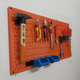 Pegboard mesh with hanging accessories FABINA FBNVL4590PKBL orange