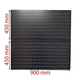 FABINA FBNVL9090B Double Pegboard Wall-mounted Grid - 2 Black Panels