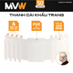 Thanh cài khẩu trang 150x20mm MVW TM-04 nhựa dẻo trắng (50 cái/túi)
