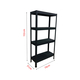 FABINA FBNKT153B 76cm black 4-tier multi-purpose shelf