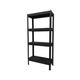 FABINA FBNKT153B 76cm black 4-tier multi-purpose shelf