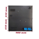 Pegboard double mesh panels with hanging accessories FABINA FBNVL9090BPK - 2 black panels