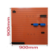 Pegboard double grid with hanging accessories FABINA FBNVL9090ORPK - 2 orange panels