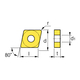KORLOY CNMG120408 GR NC3030 alloy turning insert