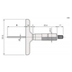 Panme đo độ sâu 0-100mm Mitutoyo 129-111 đế đo 63.5mm