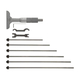 Panme đo độ sâu 0-150mm Mitutoyo 129-116 đế đo 101.6mm