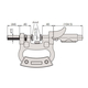 Mitutoyo 513-404-10A Plus 0.8mm folding leg indicator set