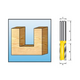 MAKITA D-10182 2-blade straight end mill