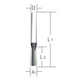 MAKITA D-10182 2-blade straight end mill