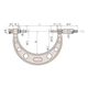 Depth micrometer 0-100mm Mitutoyo 129-111 measuring base 63.5mm