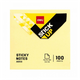Deli A00353 3x3 yellow note paper 100 sheets/pack