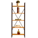 Kachi MK245 5-tier wooden shelf with iron legs 60x28x156.5cm