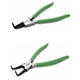 EB 7inch curved nose inside opening pliers TEKIRO PL-SR0772