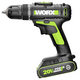 Worx WU172 20V cordless drill with 2 batteries and 1 charger