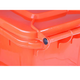 Thùng đựng rác nhựa 240 lít RS PRO 7906876 màu đỏ