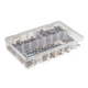 Box of 10x1mm RS PRO straight curved grease pump nipples 1954087 (50 pieces)