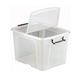 Hộp lưu trữ 40l polyme RS PRO 8252329 trong suốt 320x395x500mm
