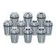 ER20 milling cutter chuck set, 12 pieces: 2- Vertex V-20000