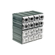 RS PRO 2363583 16-compartment plastic tray shelf (208x208x222mm)