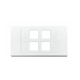 Round hole face, curved edge, 4-hole face LiOA S18AT4X