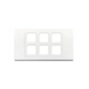 Round hole face, curved edge, 6 hole face LiOA S18AT6X