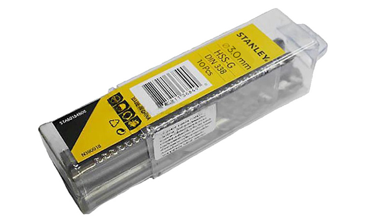 Hộp mũi khoan sắt 3mm Stanley STA50029B10