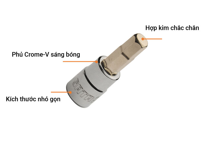Đầu tuýp mũi lục giác Sata 21201