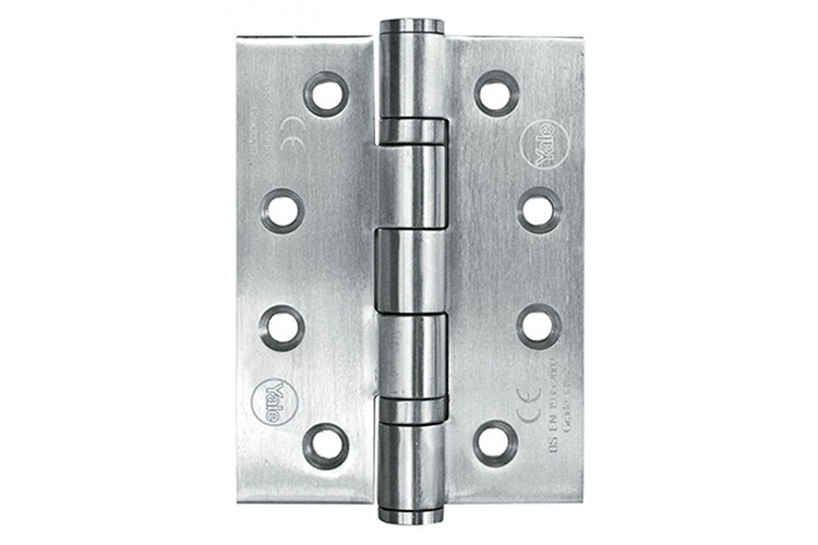 Bản lề lá 4 bi 102 x 76 x3.0mm lỗ vít hình vòng cung Yale 3S4BB403030-CESSS