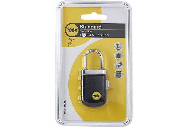 Yale YP3/31/123/1K Black 3-Digit Travel TSA Lock
