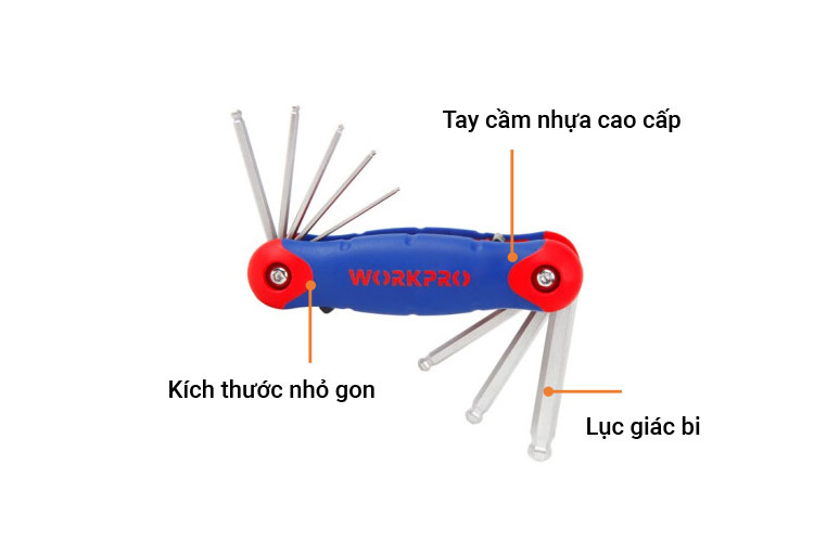 Bộ lục giác bi Workpro W022004