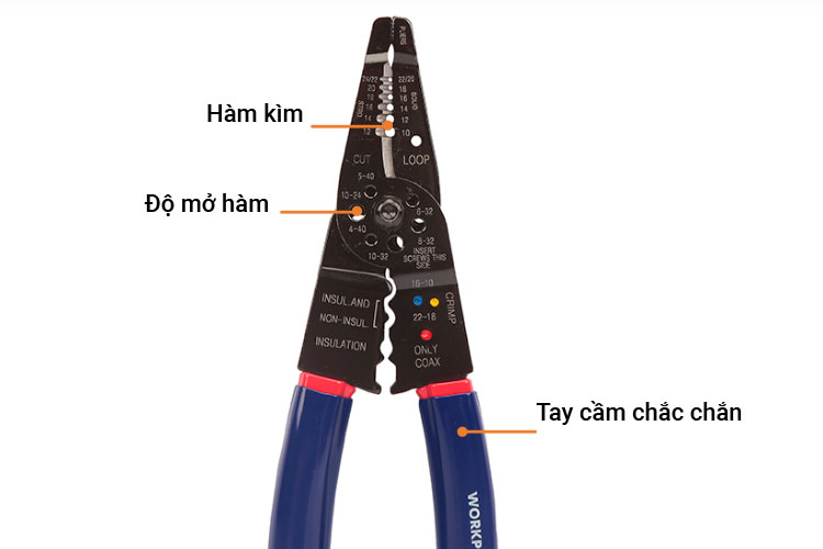 Kìm cắt dây chuyên dụng mũi dài Workpro W091018