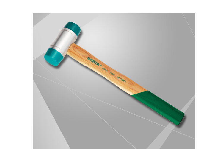 Sata 92503 35mm wooden handle rubber hammer