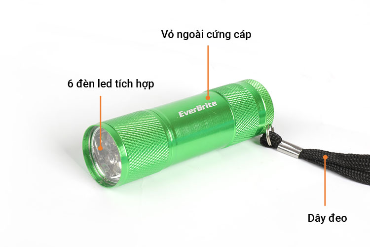 đèn LED 6 bóng Everbrite màu xanh lá E000060
