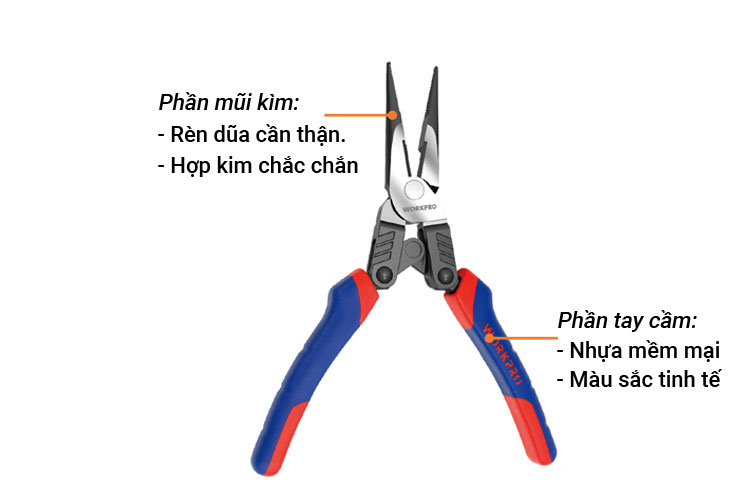 Workpro W031176 needle nose pliers