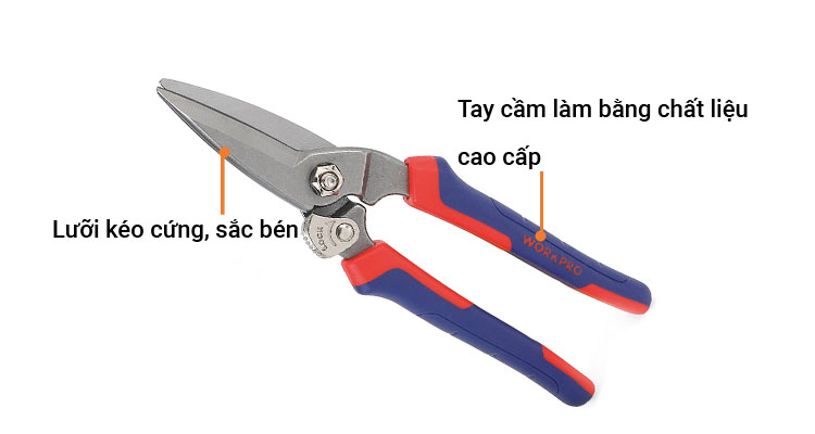 Bộ kéo cắt đa năng 7 inches/180mm Workpro W015023