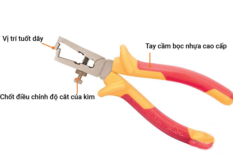 Workpro W095004 6 inches/160mm insulated wire stripper