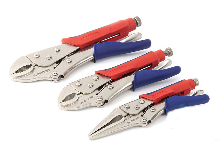 Bộ kìm bấm chết cán nhựa 3 chi tiết Workpro W001308