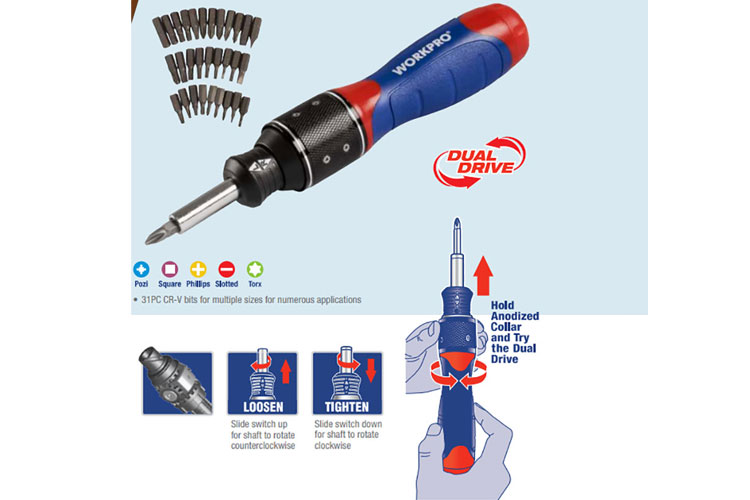 Bộ tua vít 32 chi tiết Workpro W021407